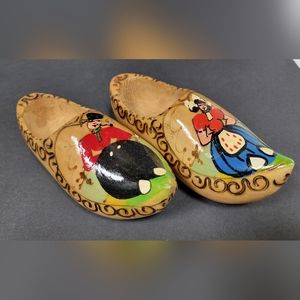 Handpainted Wood Clogs Dutch Holland